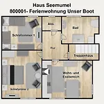 Haus Seemumel Unser Boot Wangerooge