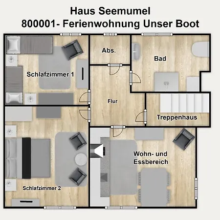 Haus Seemumel Unser Boot Wangerooge